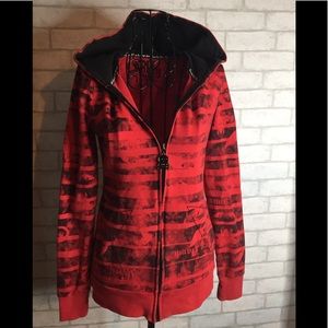 Abbey Dawn Skull Bling Star ZIP up Hoodie Small